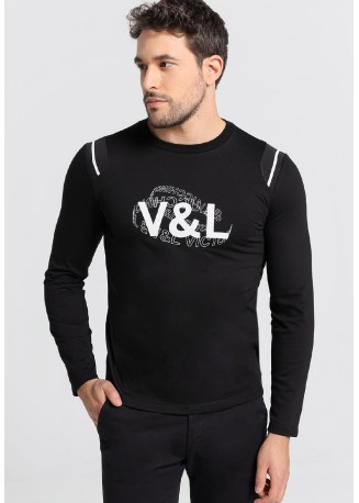 Camiseta manga larga V&L